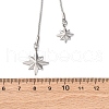 304 Stainless Steel Star Lariat Slider Necklaces NJEW-R026-14P-5