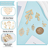 BENECREAT 24Pcs 6 Style Brass Pendants KK-BC0008-11-3