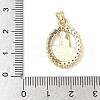 Brass Micro Pave Cubic Zirconia Pendants ZIRC-I356-02G-01-3