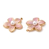 304 Stainless Steel Enamel Pendants STAS-K256-11G-03-2