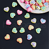 SUPERFINDINGS 60Pcs 5 Colors Opaque Acrylic Beads OACR-FH0001-058-4