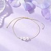 Shell Pearl Round Beaded Bracelets BJEW-JB11994-1