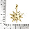 Brass Micro Pave Cubic Zirconia Pendants KK-M322-47A-G-3