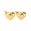304 Stainless Steel Charms STAS-A117-02A-G-1