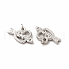 Tarnish Resistant 304 Stainless Steel Pendant Rhinestone Settings STAS-E185-15P-2
