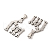 Non-Tarnish Mother's Day/Teachers' Day 201 Stainless Steel Pendants STAS-K251-024P-2