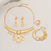 Vintage Brass Multi-layer Coin Tassel Jewelry Set for Women ZE1443-3