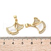 Brass Micro Pave Cubic Zirconia Pendants KK-U070-25G-3