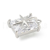 Brass Micro Pave Cubic Zirconia Pendants KK-M326-21P-2