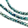 Transparent Electroplate Glass Beads Strands X-EGLA-A039-T3mm-UA06-3