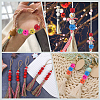 Gorgecraft 200Pcs Spray Painted Natural Wood Beads WOOD-GF0002-20-5