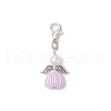 Angel Acrylic & ABS Plastic Imitation Pearl Pendant Decorations HJEW-JM03298-02-4