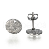 Non-Tarnish 304 Stainless Steel Stud Earring Findings STAS-I157-11A-P-2