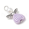 Acrylic Alloy Pendants PALLOY-JF03798-4