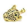 Brass Micro Pave Cubic Zirconia Pendants KK-K354-18G-02-2