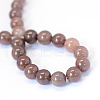 Natural Purple Aventurine Round Bead Strands X-G-E334-10mm-21-3