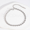Stainless Steel Chain Necklaces & Bracelets & Anklets Sets for Unisex XN7941-1-4