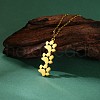 304 Stainless Steel Pendants STAS-E501-01G-03-2