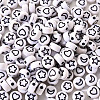 Opaque White Acrylic Beads SACR-YW0001-21B-1