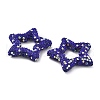Star Shape Polymer Clay Rhinestone Beads CLAY-NH0001-06D-2