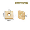 GOMAKERER 200Pcs Brass Beads KK-GO0001-75-2