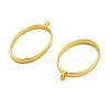 Rack Plating Alloy Oval Open Back Bezel Pendants FIND-XCP0003-19-2