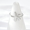 304 Stainless Steel Open Cuff Rings RJEW-D306-02P-2