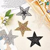 Fingerinspire Star Rhinestone Patches DIY-FG0002-71-5