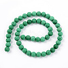 Synthetic Lava Rock Beads Strands G-S247-8mm-02-1-2