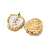 304 Stainless Steel Enamel Pendants STAS-H475-01B-G-2