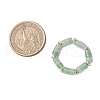 Hematite Beads & Natural Natural Green Aventurine Finger Rings for Women RJEW-JR00873-03-3