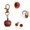 Wood Apple Box Jewelry Pendant Decoration HJEW-AB00424-4