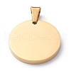 Ion Plating(IP) 304 Stainless Steel Pendants STAS-Z027-03G-G-3