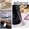 Unicraftale 201 Stainless Steel Rectangle Stamping Blank Tag Pendants STAS-UN0002-77P-4