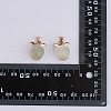 10Pcs Apple Gemstone Charm Pendant Crystal Quartz Healing Natural Stone Pendants Opal Buckle for Jewelry Necklace Earring Making Crafts JX526H-8
