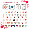 SUNNYCLUE 2 Sets Valentine's Day Theme Alloy Enamel Pendants VALE-SC0001-01-2