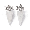 Natural Quartz Crystal Pendants G-P484-02P-05-2