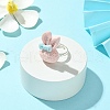 Bunny Resin Finger Ring RJEW-JR00638-03-2