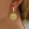 Stainless Steel Sunflower Dangle Earrings JH4666-3