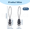 Gorgecraft 100pcs Plastic Cord Mobile Straps with Detachable Buckle FIND-GF0006-61A-2