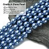Eco-Friendly Glass Pearl Beads Strands X-HY-A008-14mm-RB015-3