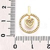 Brass Micro Pave Cubic Zirconia Pendants KK-N261-23A-G-3