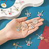 36Pcs 12 Colors Alloy Angel Pendant Decorations FIND-TA0001-92-6