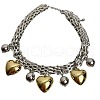 Alloy Heart Pendant Bib Necklaces for Women FS-WGE740F-01-5