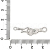 Brass Micro Pave Green Cubic Zirconia Fold Over Clasps KK-D356-15P-3