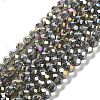 Electroplate Glass Beads Strands EGLA-A034-T8mm-B19-1