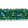 Transparent Electroplate Glass Beads Strands EGLA-A039-T6mm-L10-1