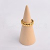 Wave Texture 304 Stainless Steel Finger Rings WGA78FE-03-4
