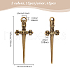 UNICRAFTALE 45Pcs 3 Colors Tibetan Style Alloy Pendants TIBEP-UN0001-23-4