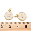 Rack Plating Brass Enamel Charms KK-C063-15G-3